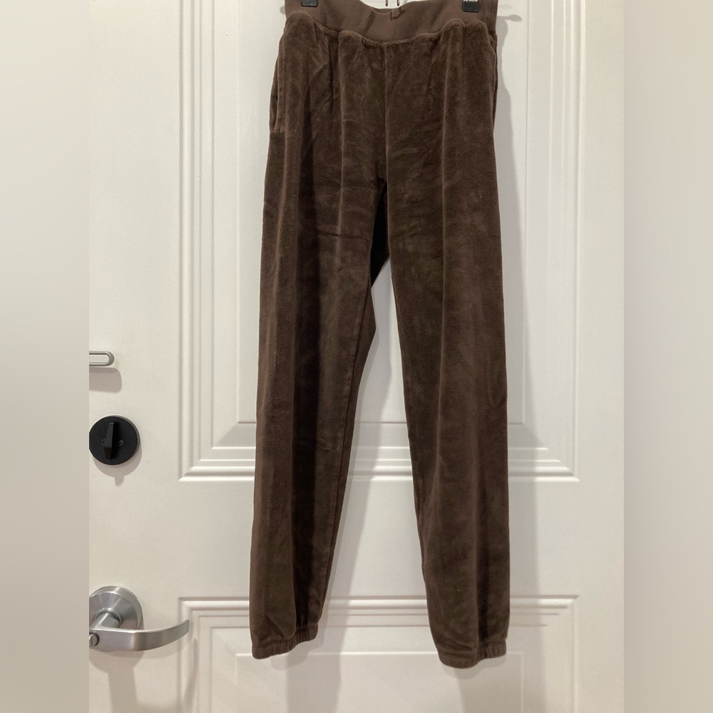 Aritzia Sunday best brown velvet pants XXS
